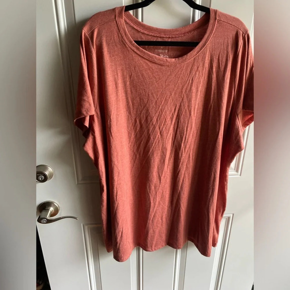 Torrid Super Soft Knits Womens Crew T-Shirt Dusty Red Short Sleeve Stretch Sz 4 - Picture 4 of 7
